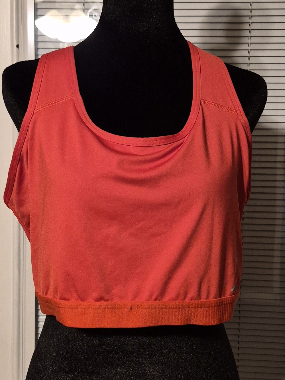 Coral Athletic Crop Tank Plus Size Womens